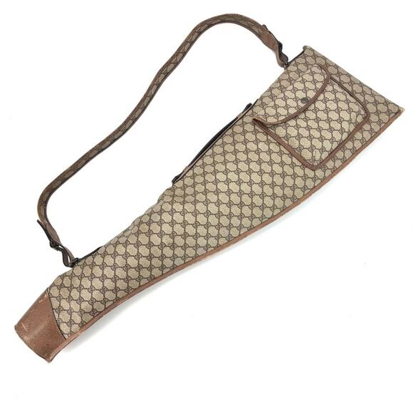 Gucci Other - Vintage Gucci Tan GG Monogram Rifle Sling Bag